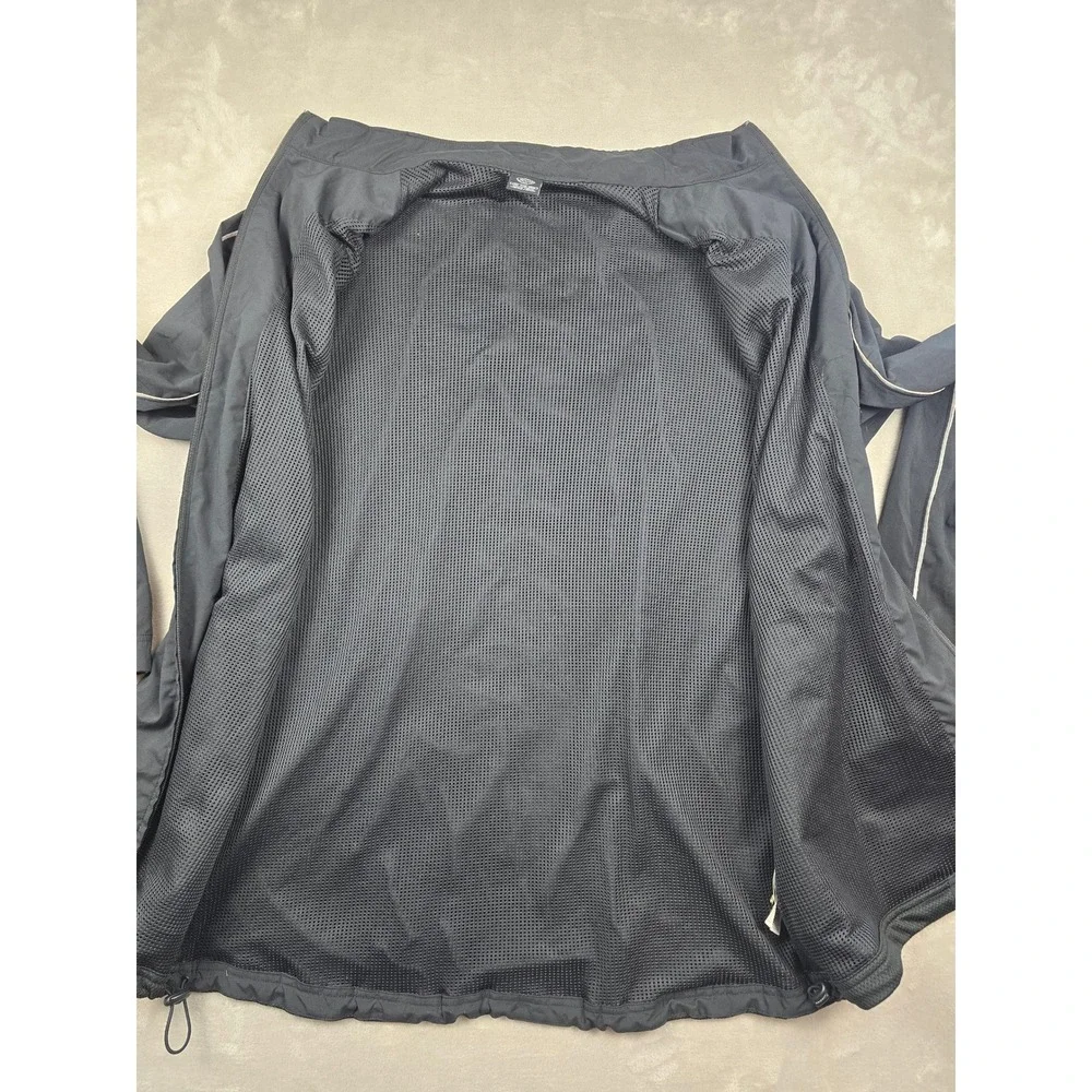 Vintage Jordan Track Jacket‎ Men 2XLT Black Full Zip Windbreaker 20th Anniv Y2K